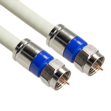 마하링크 국산 고급형 RF 안테나 5C 동축 케이블 화이트, 2m, 1개