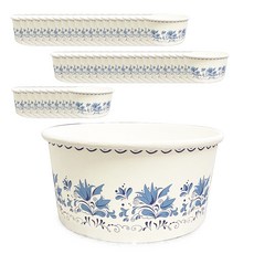 Daehan歐式花朵紙容器 520ml, 50個, 1入