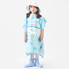 산리오 여아용 시나모롤 판쵸후드 샤워 가운 NCHKC60020