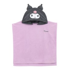 프리미에팜 유아용 산리오 쿠로미 입체형 후드 샤워 판쵸 목욕 가운VI