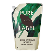 퓨어라벨 비건 주방세제 얼그레이향 리필, 1개, 1L