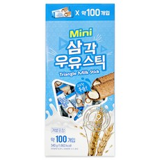 키즈웰 삼각 우유스틱 100p, 340g, 1개 - 밀크스틱