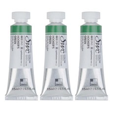 신한화구 전문가 수채화물감 SWC 튜브 B시리즈 883 후커스 그린 3p, 15ml, 1색