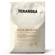 테라로사 커피 하우스 드립 블렌드, 홀빈(분쇄안함), 1kg, 1개