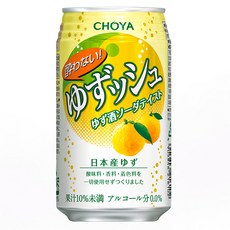 CHOYA 蝶矢 無酒精飲料 柚子口味, 1罐, 350ml