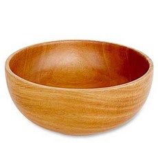 부엌다옴 마호가니 우드 이지 시리얼볼 15cm, 혼합색상, 1개 혼합색상, 1개
