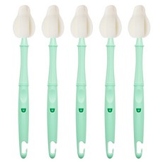 coco Lieto 孩童奶瓶奶嘴清潔刷, 春綠, 5個