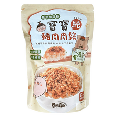 YUMMY BABY 芽米寶貝 寶寶純豬肉鬆 海藻, 纖維細緻, 100%純肉鬆, 全瘦肉製成, 無添加豆粉, 少油低鹽, 口感細緻, 78g, 1袋