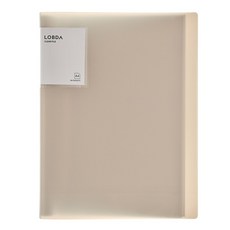 lobda 40格透明文件夾 A4, 泥灰, 1個