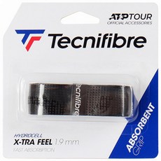 TECNIFIBRE 하이드로 셀 엑스트라 필 쿠션그립, 블랙, 1개