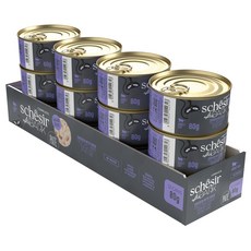 스케지어 어덜트용 쉐지애 애프터다크 파테 닭&오리 고양이 주식캔, 닭+오리, 80g, 12개 닭+오리, 80g, 12개