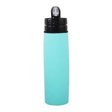 Chicmatic矽膠折疊式運動水壺, 藍色, 600ml, 1個