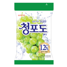 LOTTE 樂天 青葡萄糖, 12%青葡萄汁, 323g, 1袋