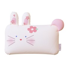 밀로앤개비 애착 동물 미니베개 커버+ 마이크로 솜 세트, 토끼 블라썸 라라