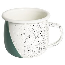아르딘 에센셜 법랑 머그컵 400ml, 포레스트그린, 1개