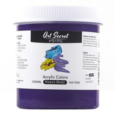 아트시크릿 헤비 바디 전문가 고점도 아크릴물감 095 Purple, 1L, 1색