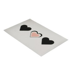 바이빔 빨아쓰는 욕실 주방 소프트 규조토 발매트 40 x 60 cm, 블러하트 블랙, 1개