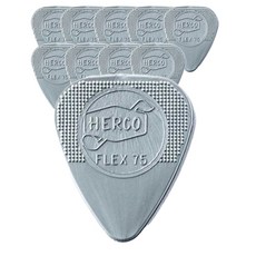 Dunlop Herco Silver Flex 75 HE211 吉他撥片 10p + 獨木舟撥片 3p, 1組
