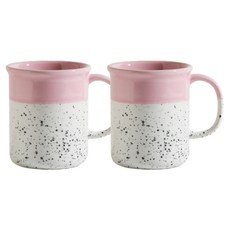 아르딘 에센셜 홈 카페 머그컵 330ml, 에센셜 핑크, 2개