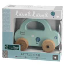 Label Label 木質提把小車，18個月以上適用, 薄荷綠