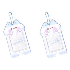 윰스 애니멀 포토카드 홀더, 고양이, 2개