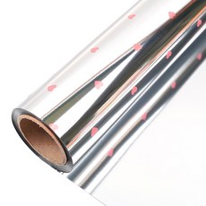 미니하트 비닐 증착 포장지 소 26.5cm x 17m, 핑크, 1개 분홍, 1개