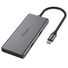 탱글우드 에센셜 USB C타입 4in1 USB 3.0 5Gbps 멀티허브, 그레이