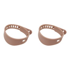 팀브로스 KC인증 국산 실리콘 여행용 미아 방지 노약자 팔찌, 브릭레드, 2개
