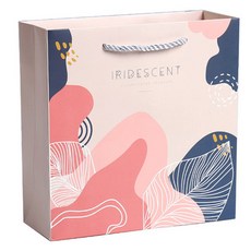 이홈베이킹 세련된 종이 쇼핑백, 베이지, 10개