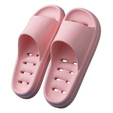 블럭마트 여성용 물빠짐 EVA 욕실화, 핑크, 1개