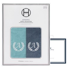 송월타올 송월에이스 세면타월 150g 30수 면 2종 선물세트 + 쇼핑백