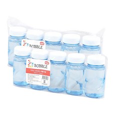 키저스 휴대용 버블건 리필액 버블통형 10p, 블루, 10개 블루, 10개
