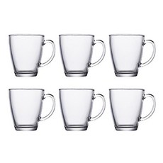 라보니 퓨전 머그컵 385ml, 투명, 6개