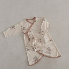 PEEKABOO 幼兒款龍格子包屁衣+帽子套裝