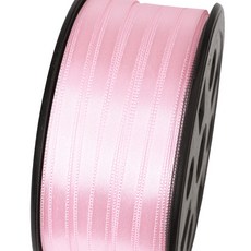 포장넷 공단기본 선물포장 리본끈 6mm, 12 핑크, 1개, 90m