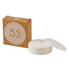 빈플러스 라운드 원형 커피 필터 화이트 커피머신 포터필터 모카포트 페이퍼 53mm, 100개입, 1개 100개입, 1개