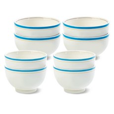 시라쿠스 메이플 공기 대접 세트, 코지블루, 4세트, 공기 4p + 대접 4p