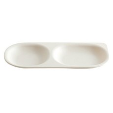 탁가온 유아용 네모 에코젠 2구 식판, 아이보리, 아이보리, 1개