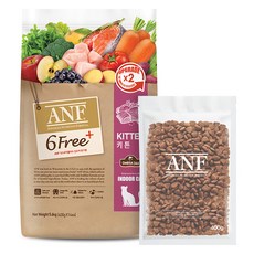 ANF 고양이 키튼용 식스프리플러스 인도어 건식사료 14p, 닭, 5.6kg, 1개