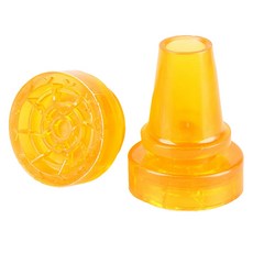 Dr. Felice J 拐杖補充裝橡膠帽包裝 22 mm, C黃色, 2個