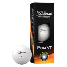 타이틀리스트 PRO V1 골프공 3피스, 화이트, 3개입, 1개 - 2023prov1골프공