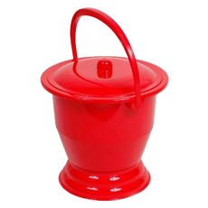 Dr.펠리스제이 플라스틱 휴대용 노인요강, 레드, 1개