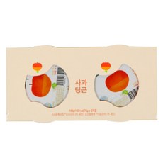 에코맘의산골이유식 유아용 산골푸딩 2p, 사과당근, 150g, 1개 - 산골이유식실온