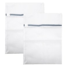 家用細網方形安全洗衣網 50 x 60cm, 白色, 2個