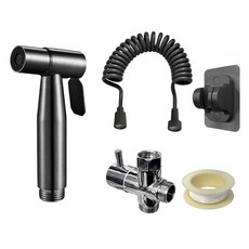 World Clean 全不銹鋼浴室陽台噴槍 5 件套, 黑色, 1組