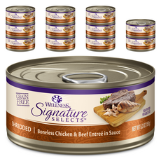 웰니스 생후 2개월 이상 고양이 시그니쳐 셀렉트 슈레드 습식사료, 소+닭, 150g, 12개 닭고기와소고기, 150g, 12개