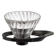 하리오 V60 내열유리투과 드리퍼 01 블랙 VDGR-01-B 1~2인용, 단품, 1개 단품, 1개