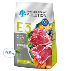 Holistic Recipe SOLUTION 耐吉斯 E3 成犬配方無穀乾飼料 大顆粒, 活力羊肉餐, 9.98kg, 1袋