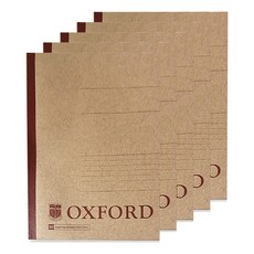 OXFORD 牛皮紙摺疊筆記本A5, 5個, 單色