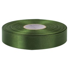 유광 단면 공단 리본 25mm, 43 국방색, 1개, 45m
